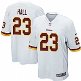 Nike Men & Women & Youth Redskins #23 DeAngelo Hall White Team Color Game Jersey,baseball caps,new era cap wholesale,wholesale hats
